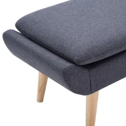 vidaXL - Voetenbankje - Grijs - Stof Outlet