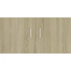 vidaXL - Wandkast - Bruin - Bewerkt hout Clearance