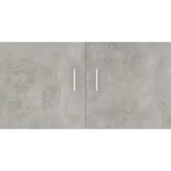 vidaXL - Wandkast - Grijs - Bewerkt hout Clearance