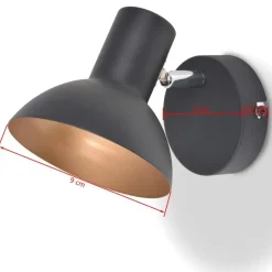 vidaXL - Wandlamp - Multikleur - Metaal - 2 stuks Outlet