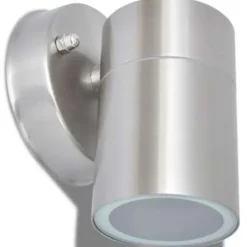 vidaXL - Wandlamp - Zilver - Roestvrij staal - 2 stuks Sale