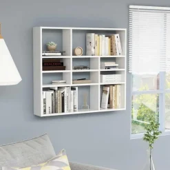 vidaXL - Wandmeubel - Wit - Bewerkt hout Online