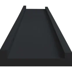 vidaXL - Wandschap - Zwart - MDF - 80 x 9 x 3 cm - 2 stuks New