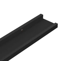 vidaXL - Wandschap - Zwart - MDF - 80 x 9 x 3 cm - 2 stuks New