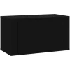vidaXL - Wandschoenenkast - Zwart - Bewerkt hout Hot