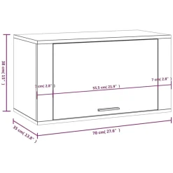 vidaXL - Wandschoenenkast - Zwart - Bewerkt hout Hot