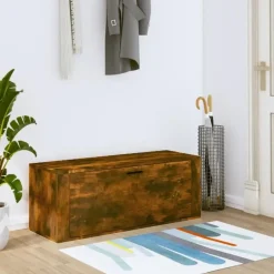 vidaXL - Wandschoenenkast - Bruin - Bewerkt hout Best