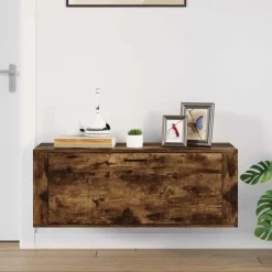 vidaXL - Wandschoenenkast - Bruin - Bewerkt hout Best