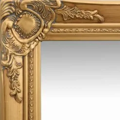 vidaXL - Wandspiegel - Goud - Hout - 40 x 40 cm Discount