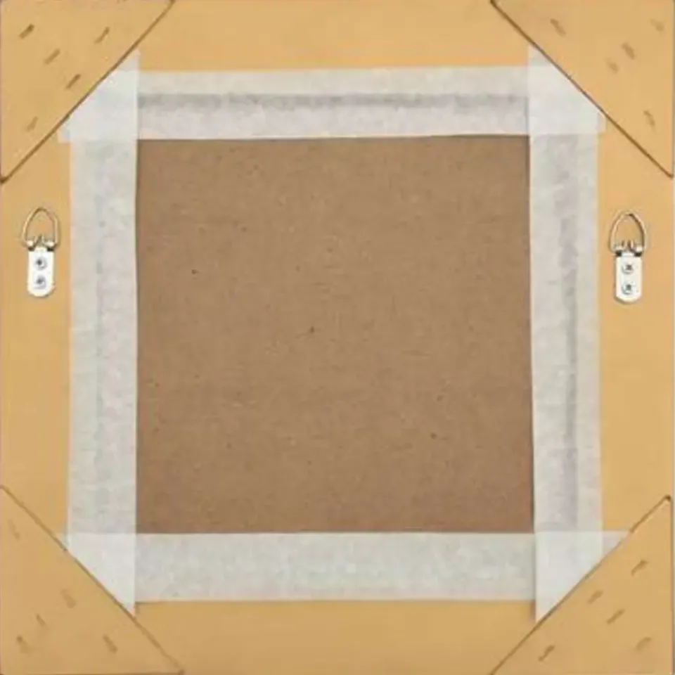 vidaXL - Wandspiegel - Goud - Hout - 40 x 40 cm Discount