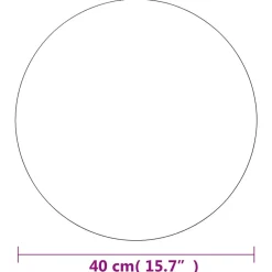 vidaXL - Wandspiegel - Zilver - Glas - Φ 40 cm Hot
