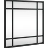 vidaXL - Wandspiegel - Zwart - IJzer - 30 x 30 cm Best