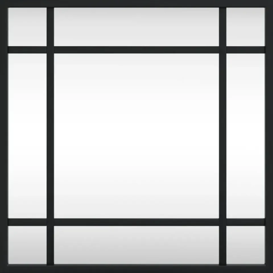 vidaXL - Wandspiegel - Zwart - IJzer - 30 x 30 cm Best