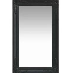 vidaXL - Wandspiegel - Zwart - Hout - 50 x 80 cm New
