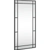 vidaXL - Wandspiegel - Zwart - IJzer - 40 x 80 cm Online
