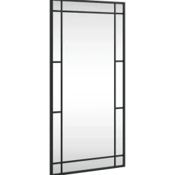 vidaXL - Wandspiegel - Zwart - IJzer - 40 x 80 cm Online