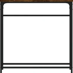 vidaXL - Wandtafel - Gerookt eiken - Bewerkt hout - 75x19.5x75 cm Best