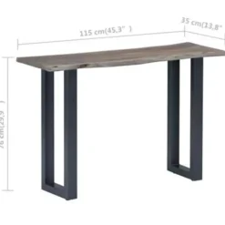 vidaXL - Wandtafel - Grijs - Hout Clearance