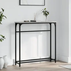 vidaXL - Wandtafel - Grijs sonoma eiken - Bewerkt hout - 75x19.5x75 cm Outlet