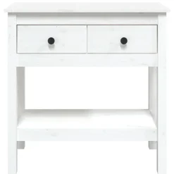 vidaXL - Wandtafel - Wit - Grenenhout Outlet