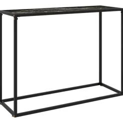 vidaXL - Wandtafel - Zwart - Glas - 100 x 35 x 75 cm New
