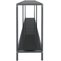 vidaXL - Wandtafel - Zwart - Glas