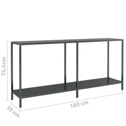 vidaXL - Wandtafel - Zwart - Glas