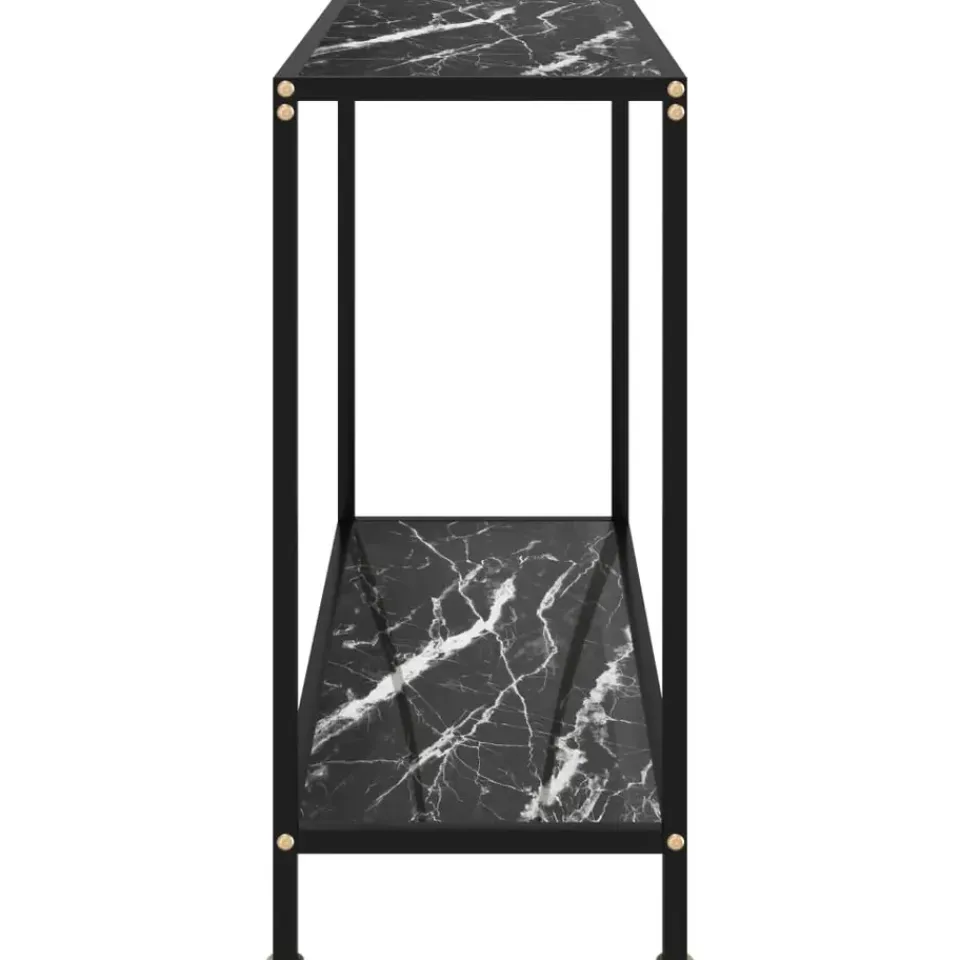 vidaXL - Wandtafel - Zwart - Glas - 100 x 35 x 75 cm Hot