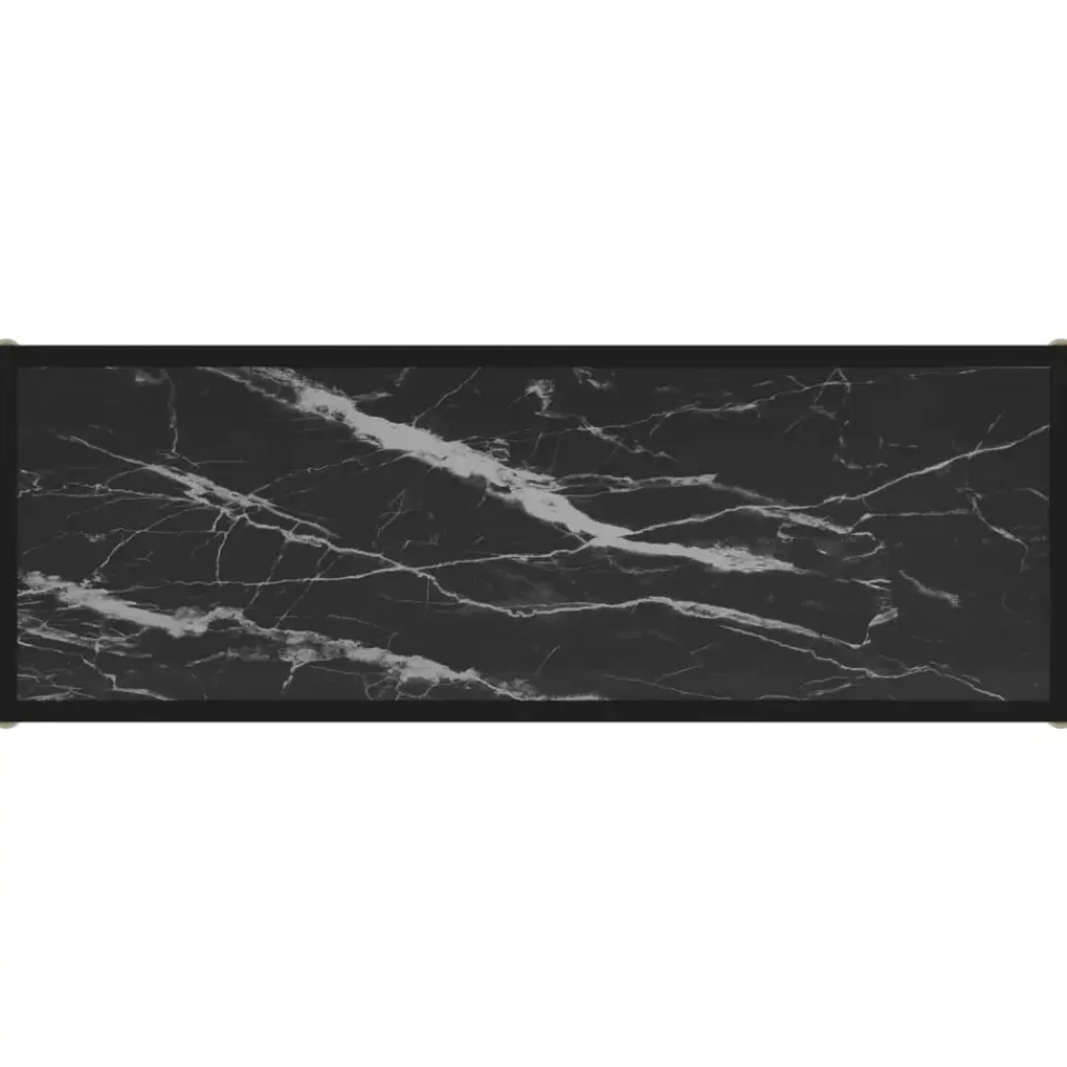 vidaXL - Wandtafel - Zwart - Glas - 100 x 35 x 75 cm Hot