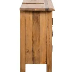 vidaXL - Wastafelkast - Bruin - Grenenhout Online