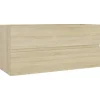 vidaXL - Wastafelkast - Bruin - Bewerkt hout - 100 x 38.5 x 45 cm Hot