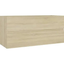 vidaXL - Wastafelkast - Bruin - Bewerkt hout - 100 x 38.5 x 45 cm Hot