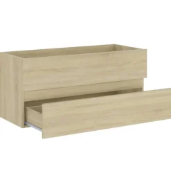 vidaXL - Wastafelkast - Bruin - Bewerkt hout - 100 x 38.5 x 45 cm Hot