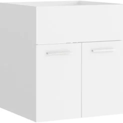 vidaXL - Wastafelkast - Wit - Bewerkt hout - 41 x 38.5 x 46 cm Hot