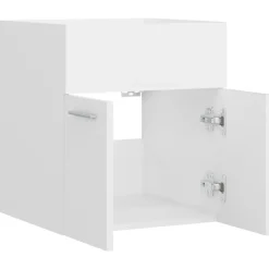 vidaXL - Wastafelkast - Wit - Bewerkt hout - 41 x 38.5 x 46 cm Hot