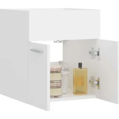 vidaXL - Wastafelkast - Wit - Bewerkt hout - 41 x 38.5 x 46 cm Hot