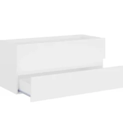 vidaXL - Wastafelkast - Wit - Bewerkt hout - 100 x 38.5 x 45 cm New