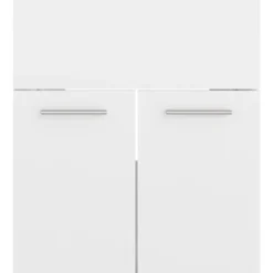 vidaXL - Wastafelkast - Wit - Bewerkt hout - 41 x 38.5 x 46 cm Clearance