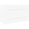 vidaXL - Wastafelkast - Wit - Bewerkt hout - 80 x 38.5 x 48 cm Discount