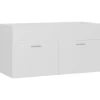 vidaXL - Wastafelkast - Wit - Bewerkt hout - 90 x 38.5 x 46 cm New