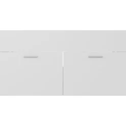 vidaXL - Wastafelkast - Wit - Bewerkt hout - 90 x 38.5 x 46 cm New