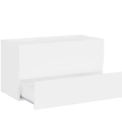 vidaXL - Wastafelkast - Wit - Bewerkt hout - 80 x 38.5 x 45 cm