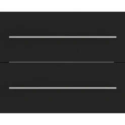 vidaXL - Wastafelkast - Zwart - Bewerkt hout - 60 x 38.5 x 48 cm Discount