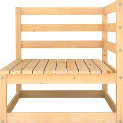 vidaXL - 2-zits Bank - Grijs - Grenenhout Online