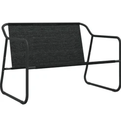 vidaXL - 2-zits Tuinbank met kussen antracietkleurig - staal - 110x70x74 cm Online