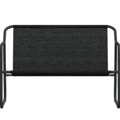 vidaXL - 2-zits Tuinbank met kussen antracietkleurig - staal - 110x70x74 cm Online