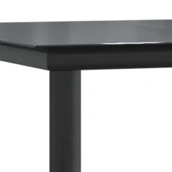 vidaXL - 4-zits Tuinset - Zwart - Textileen met voering en staal - 160x80 cm Best