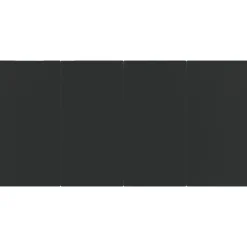 vidaXL - 4-zits Tuinset met kussens - Zwart PE rattan en staal - 160x80 cm Online