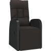 vidaXL - Zitstoel - Zwart - Poly rattan Outlet