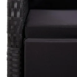 vidaXL - Zitstoel - Zwart - Poly rattan Outlet